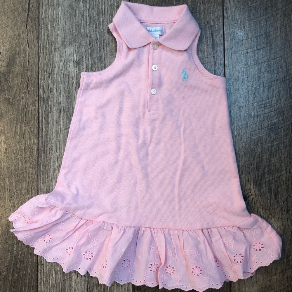 Ralph Lauren Girl Dress with Eyelet Skirt